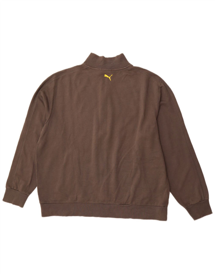 PUMA Chaqueta superior de chándal gráfico para hombre 2XL Algodón gris