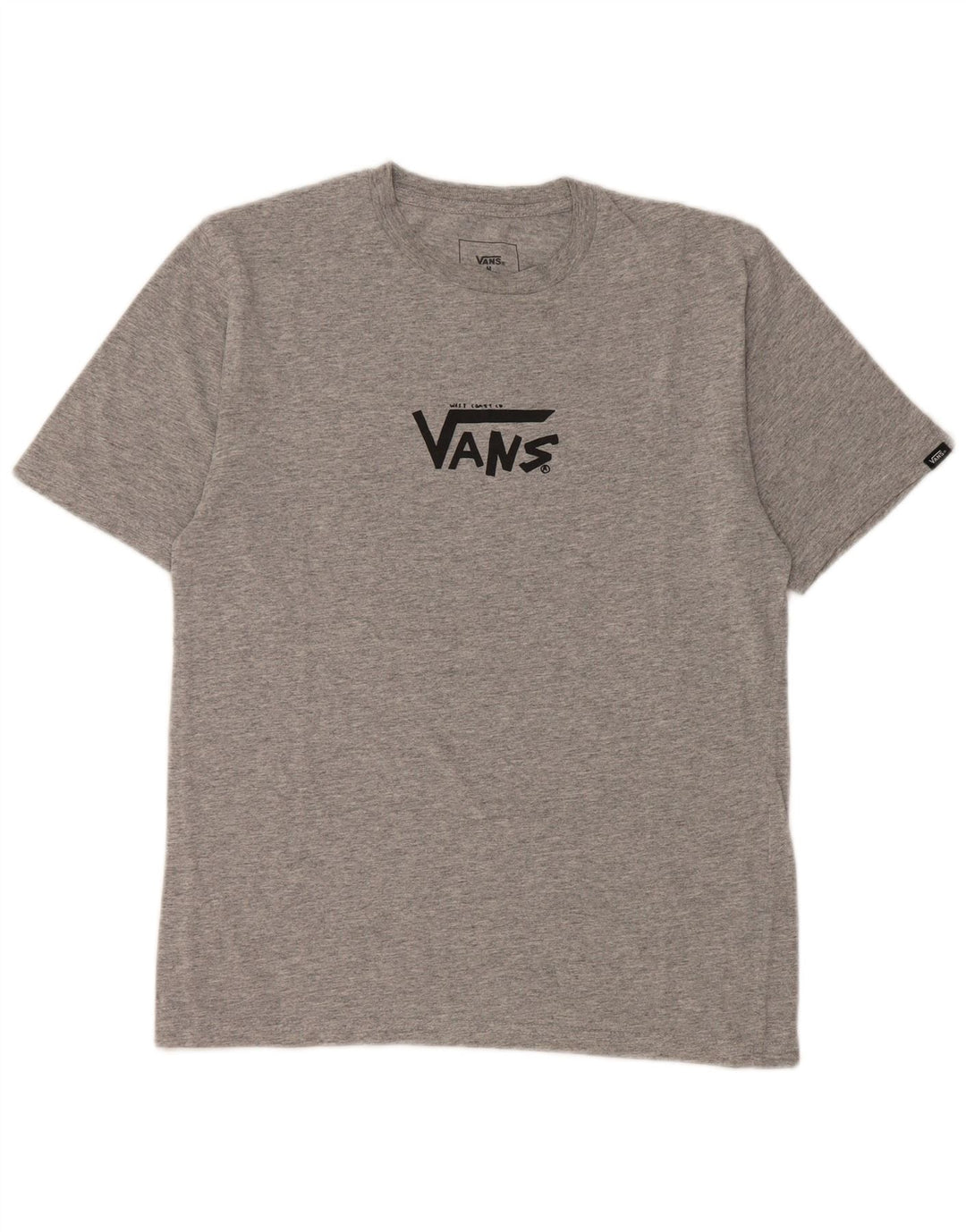 VANS Camiseta gráfica de ajuste personalizado para niños 10-11 años Gris medio moteado