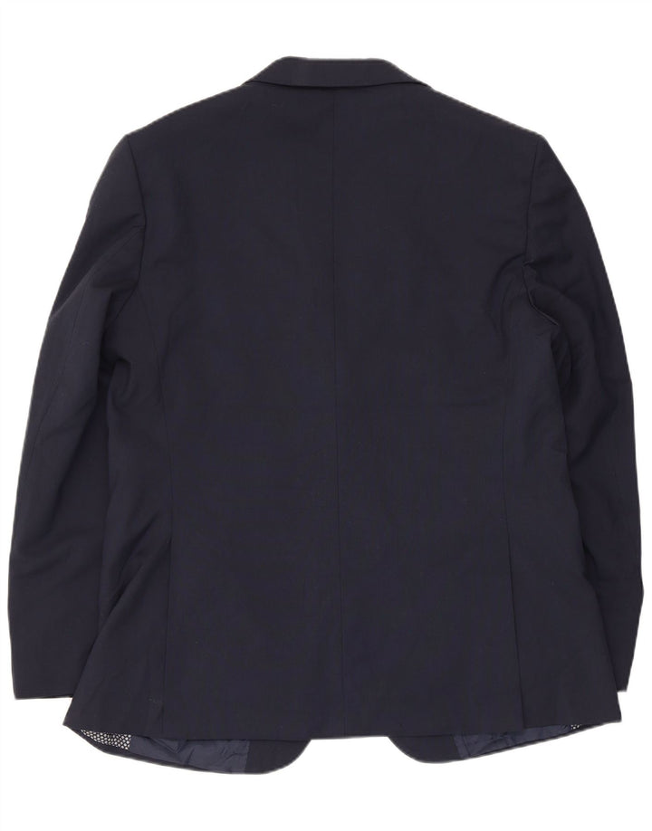 MARKS & SPENCER Chaqueta tipo blazer de 2 botones para hombre UK 42 Grande Azul marino