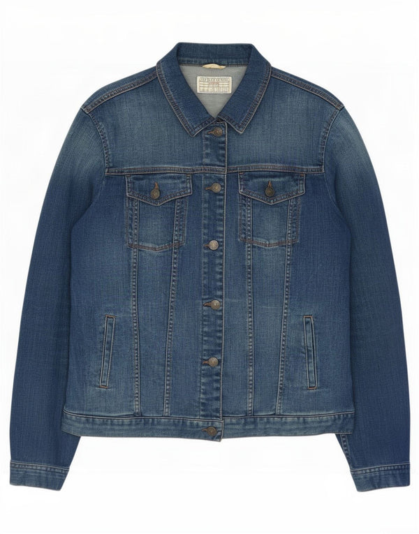 Chaqueta vaquera para mujer Fat Face UK 44 Algodón azul grande