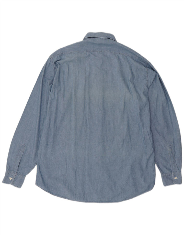 Camisa Aspesi Hombre 2XL Algodón Azul