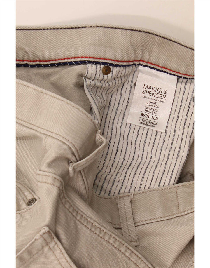 Marks & Spencer Vaqueros rectos azules Harbor para hombre W40 L31 Algodón gris