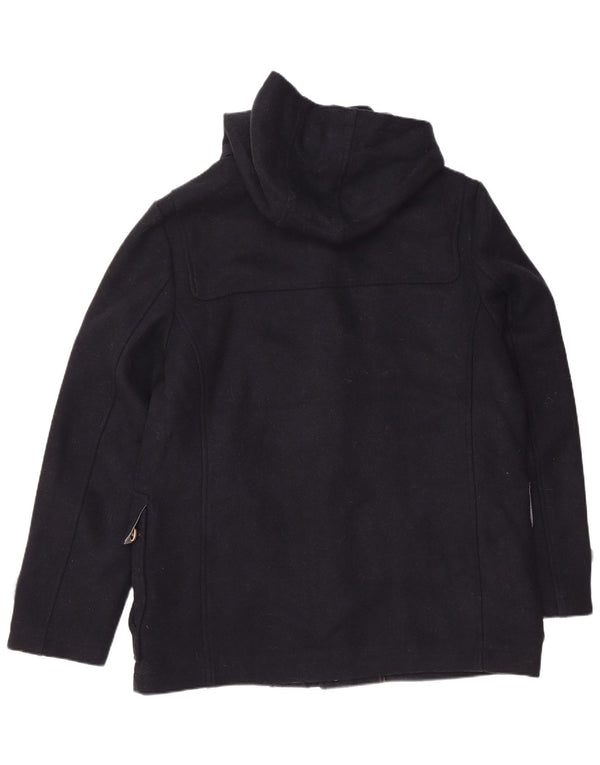 BURTON Chaqueta de lona con capucha para hombre UK 40 Large Lana azul marino