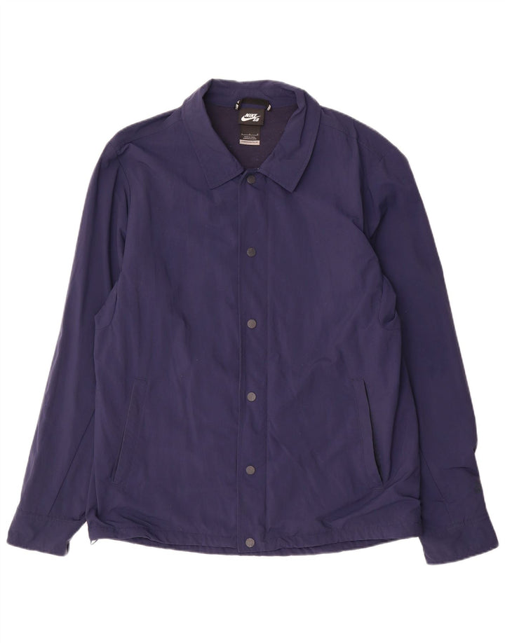 Nike - Chaqueta bomber con gráfico de skate para hombre, talla 40, nailon azul marino