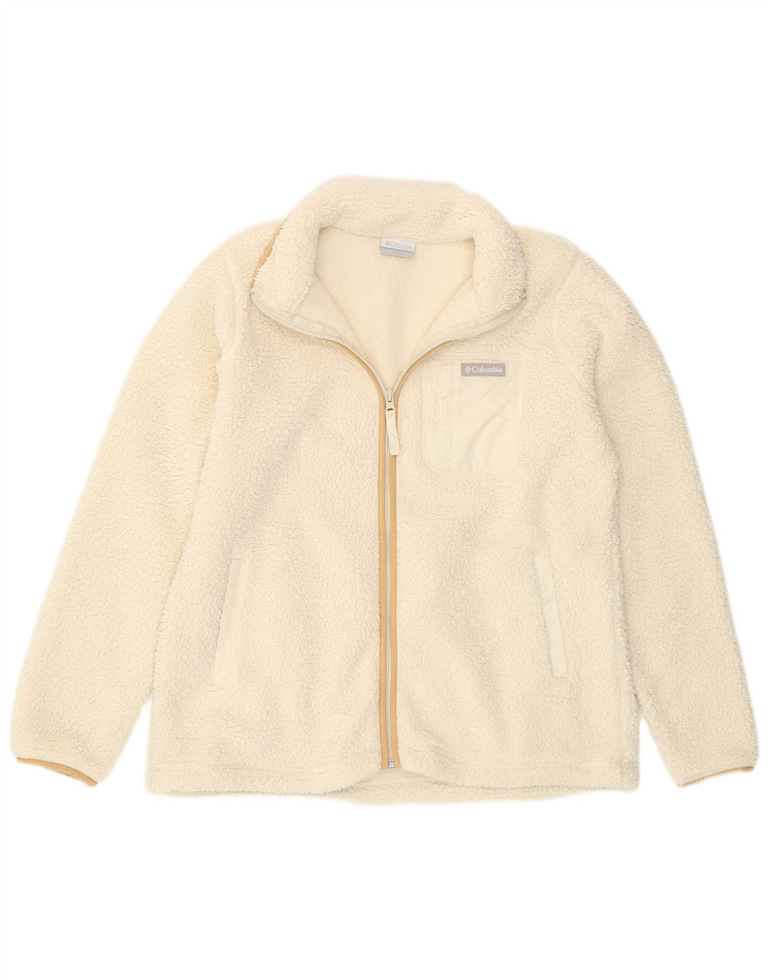 Columbia Chaqueta polar para hombre UK 40 Large Poliéster blanco