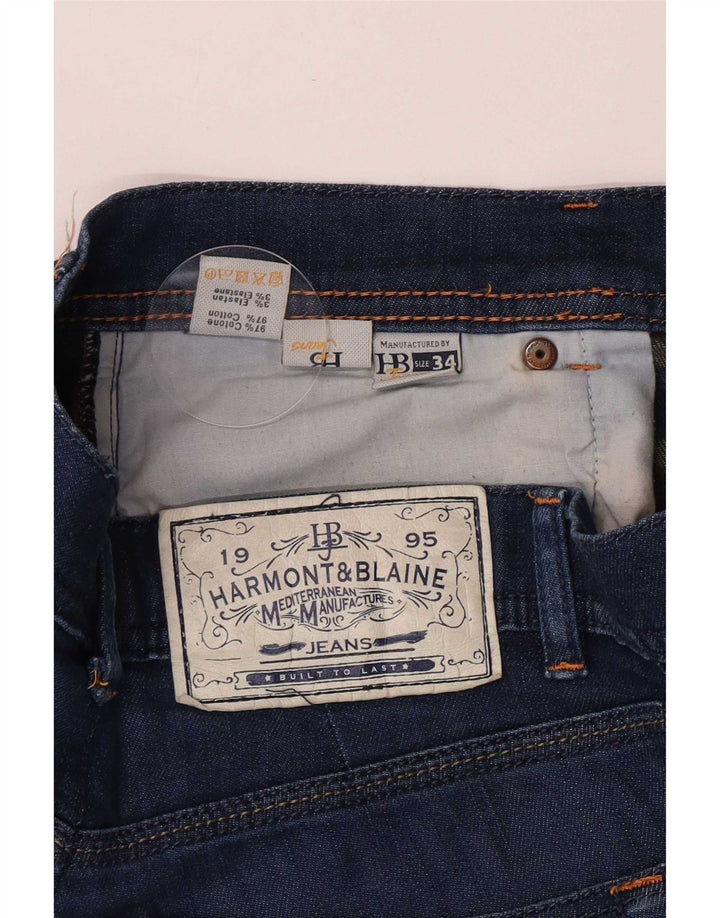 Harmont & Blaine Vaqueros ajustados para hombre W30 L32 Algodón azul
