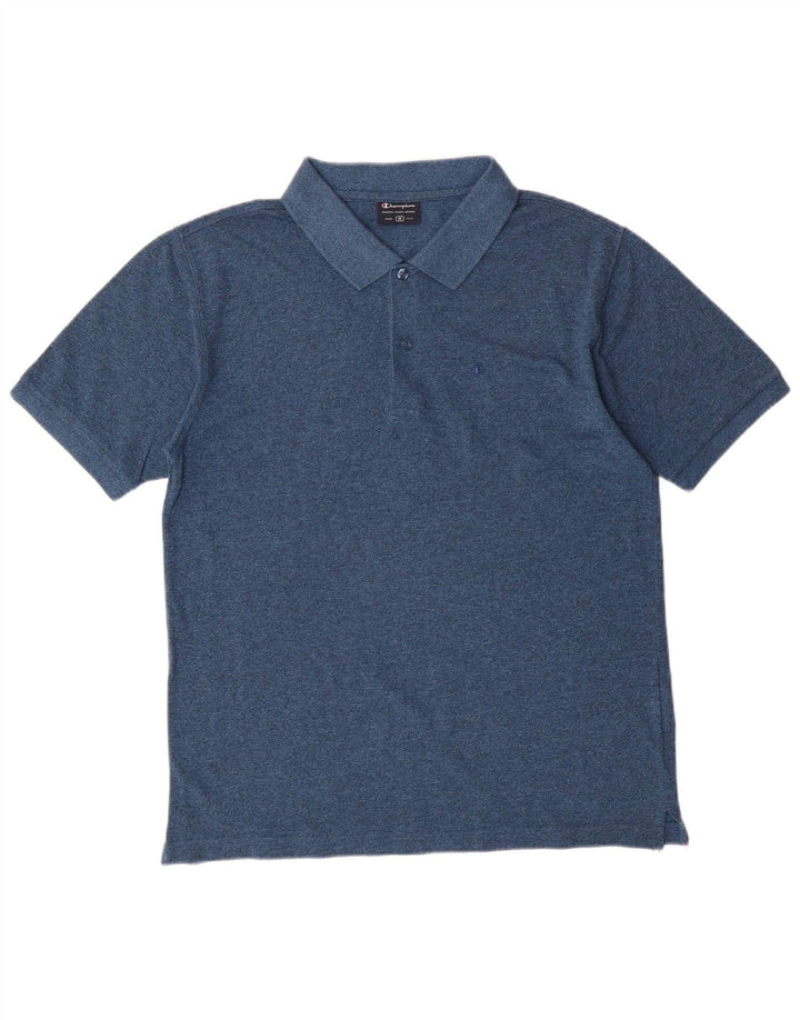 Champion Polo De Corte Regular Para Hombre De Algodón Moteado En Azul Medio