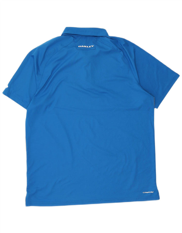 Oakley Polo Hombre XL Poliéster Rayas Azules