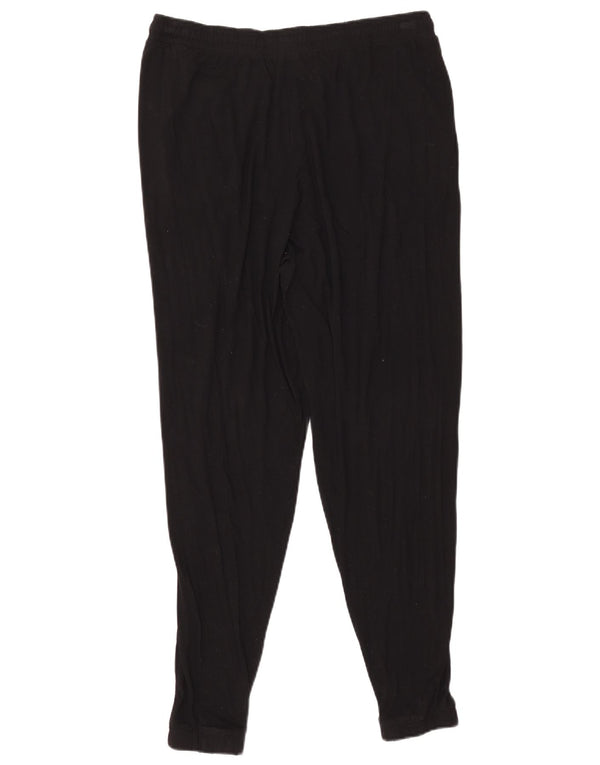 Marks & Spencer Pantalones de chándal para Mujer UK 44 Large Viscosa Negra