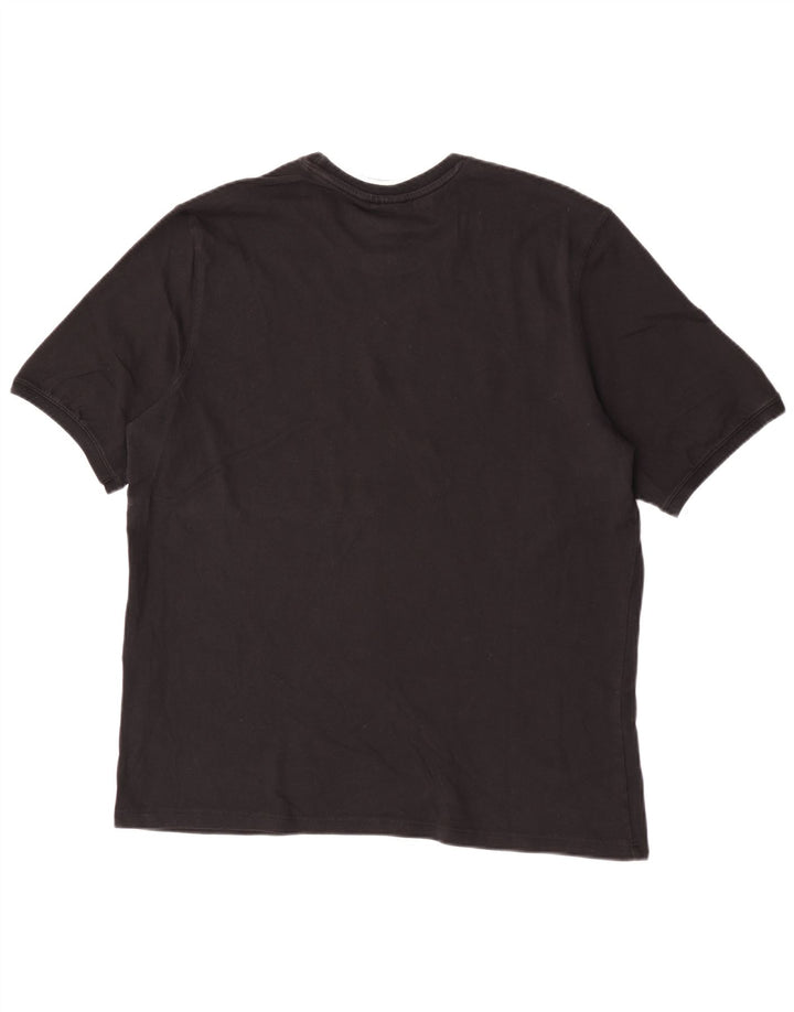 Adidas - Camiseta para hombre, talla grande, algodón negro