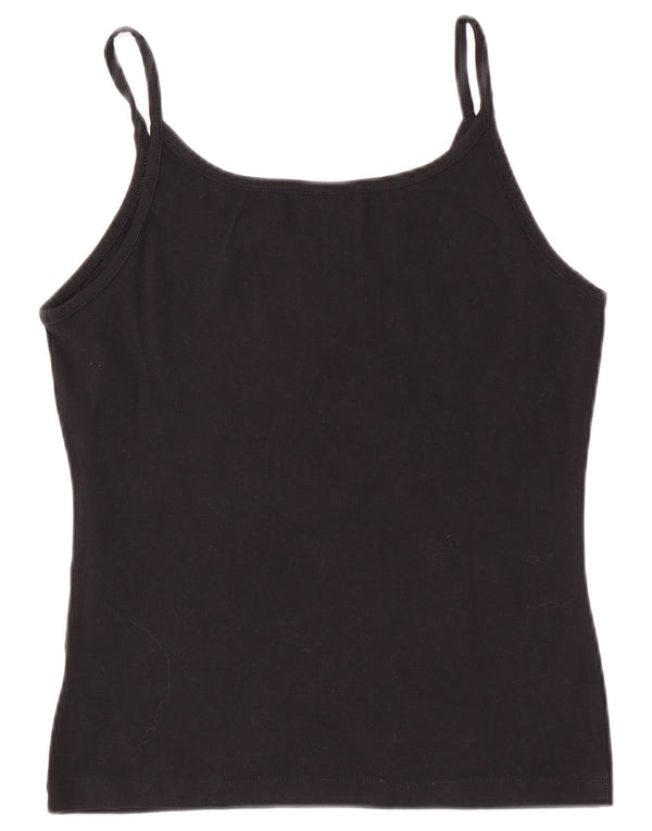 Asics Camiseta de tirantes regular para niñas 13-14 años Grande Algodón negro