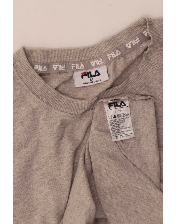 Camiseta Fila Hombre Top Algodón Moteado Gris Medio