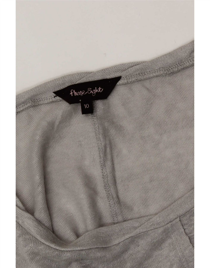 Phase Eight Top tipo túnica asimétrico para mujer UK 10 Small Grey