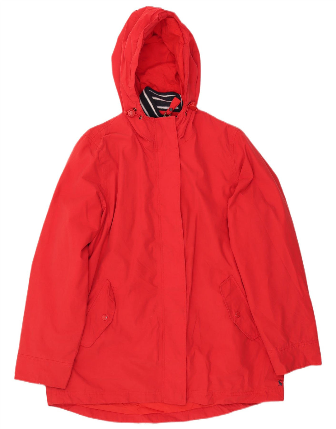 Chubasquero con capucha para mujer Joules UK 44 Algodón rojo mediano