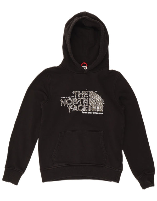 The North Face Sudadera con capucha gráfica para niñas 13-14 años XL Algodón negro