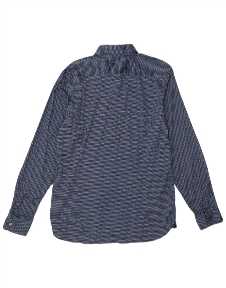 Ted Baker Camisa para hombre Talla 4 Grande Algodón con manchas azules