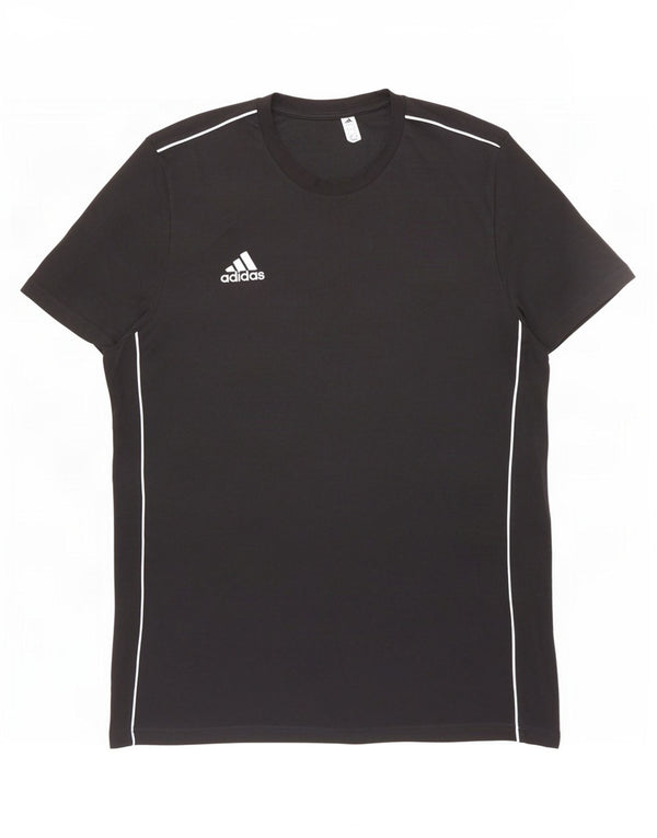 Adidas - Camiseta para hombre, talla grande, algodón negro