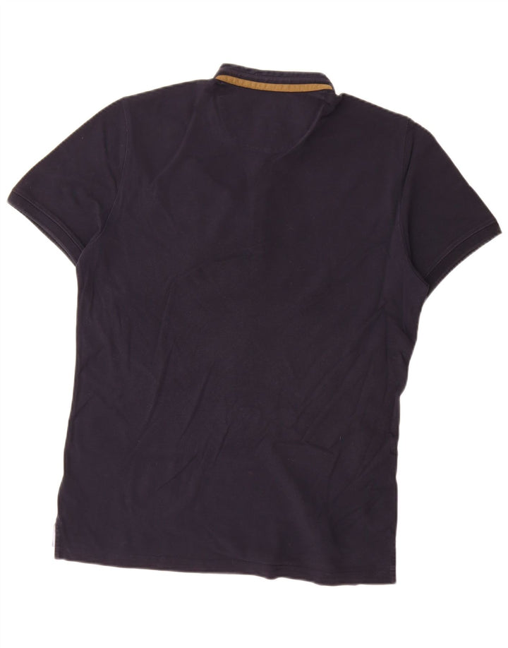 Polo Massimo Dutti Hombre Large Azul Marino Algodón