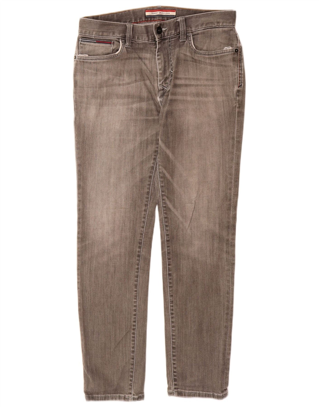 Tommy Hilfiger Vaqueros ajustados para hombre W30 L30 Algodón gris