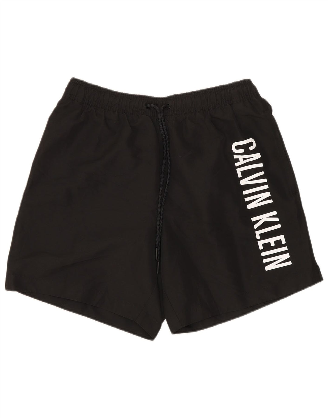 Calvin Klein Bañador con gráfico para hombre, tamaño pequeño, poliéster negro