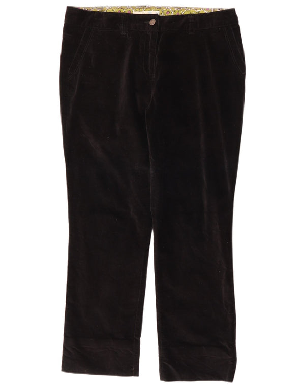 BODEN Pantalones chinos rectos para mujer UK 14 Large W34 L27 Algodón negro