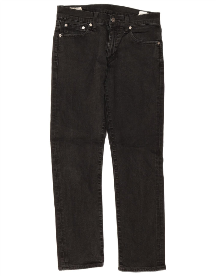 Vaqueros rectos Levi's para hombre W30 L30 Algodón negro