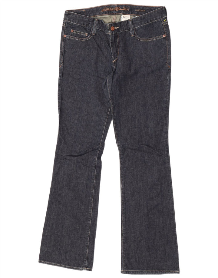Eddie Bauer Jeans modernos con corte de bota para mujer US 6 Medium W32 L31 Azul marino