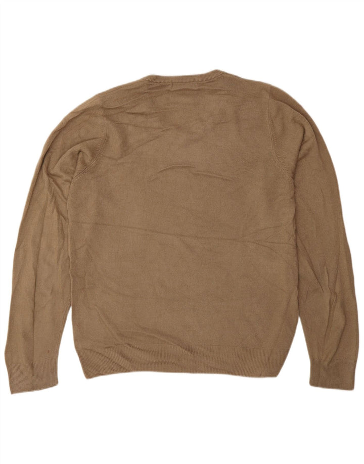 Marks & Spencer Jersey Azul Harbor con Cuello en V para Hombre Acrílico Marrón Pequeño