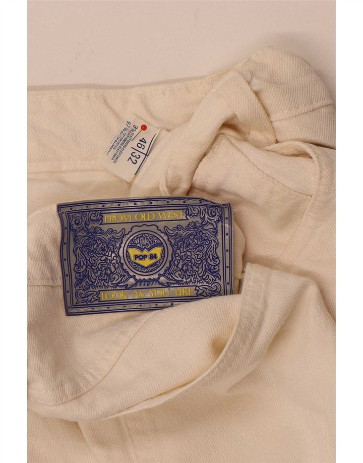 POP 84 Pantalón casual cónico para hombre W32 L29 Beige Elastano