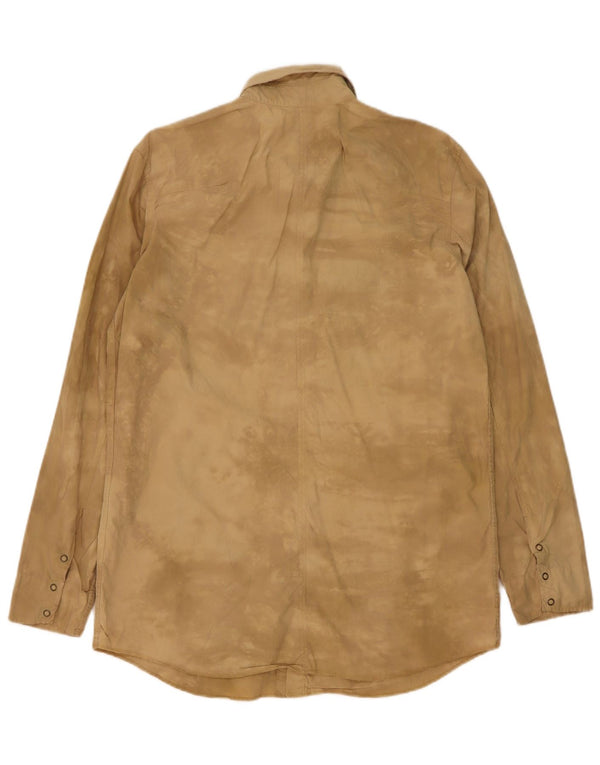 Levi's Mens Shirt Medium Beige Tie Dye Cotton