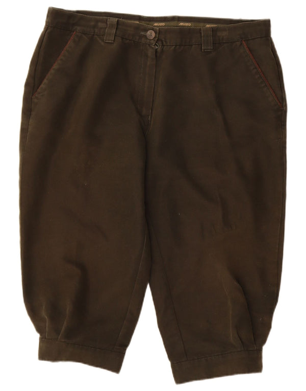 Musto Bermudas para Mujer UK 40 Large W34 Algodón Caqui