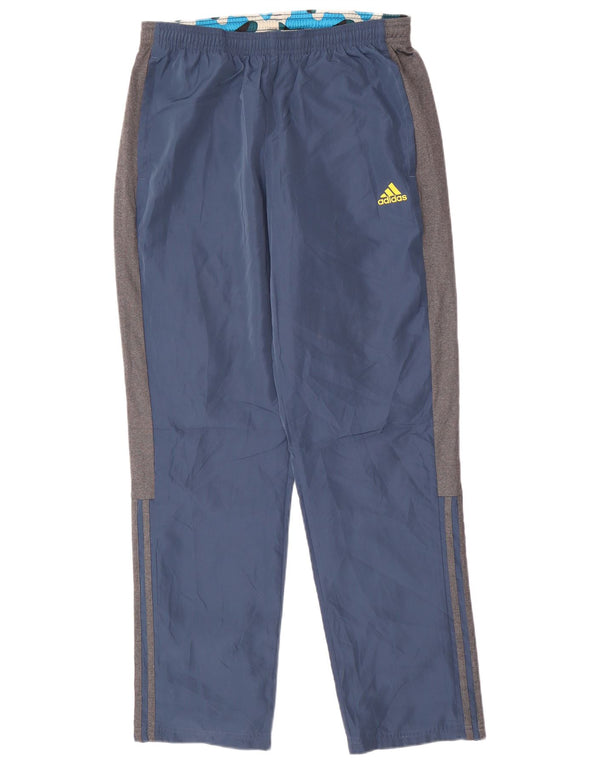 Pantalones de chándal ADIDAS para hombre Poliéster color block azul marino medio