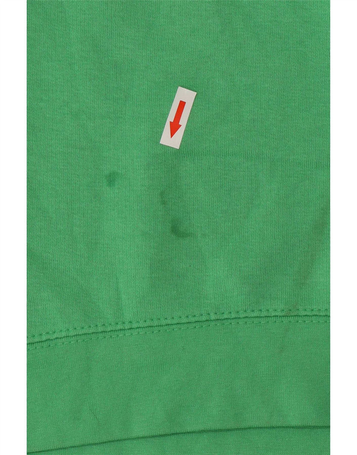 Zara Mujer Relaxed Fit Sudadera Jumper UK 10 Small Verde Poliéster