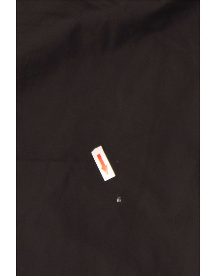 Adidas Chaqueta impermeable con capucha para hombre UK 36 Small Black Colourblock Poliéster