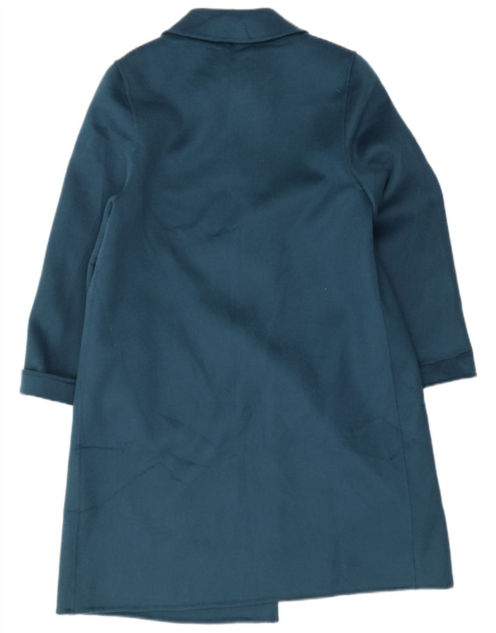 Abrigo vintage para mujer IT 46 Lana azul marino grande
