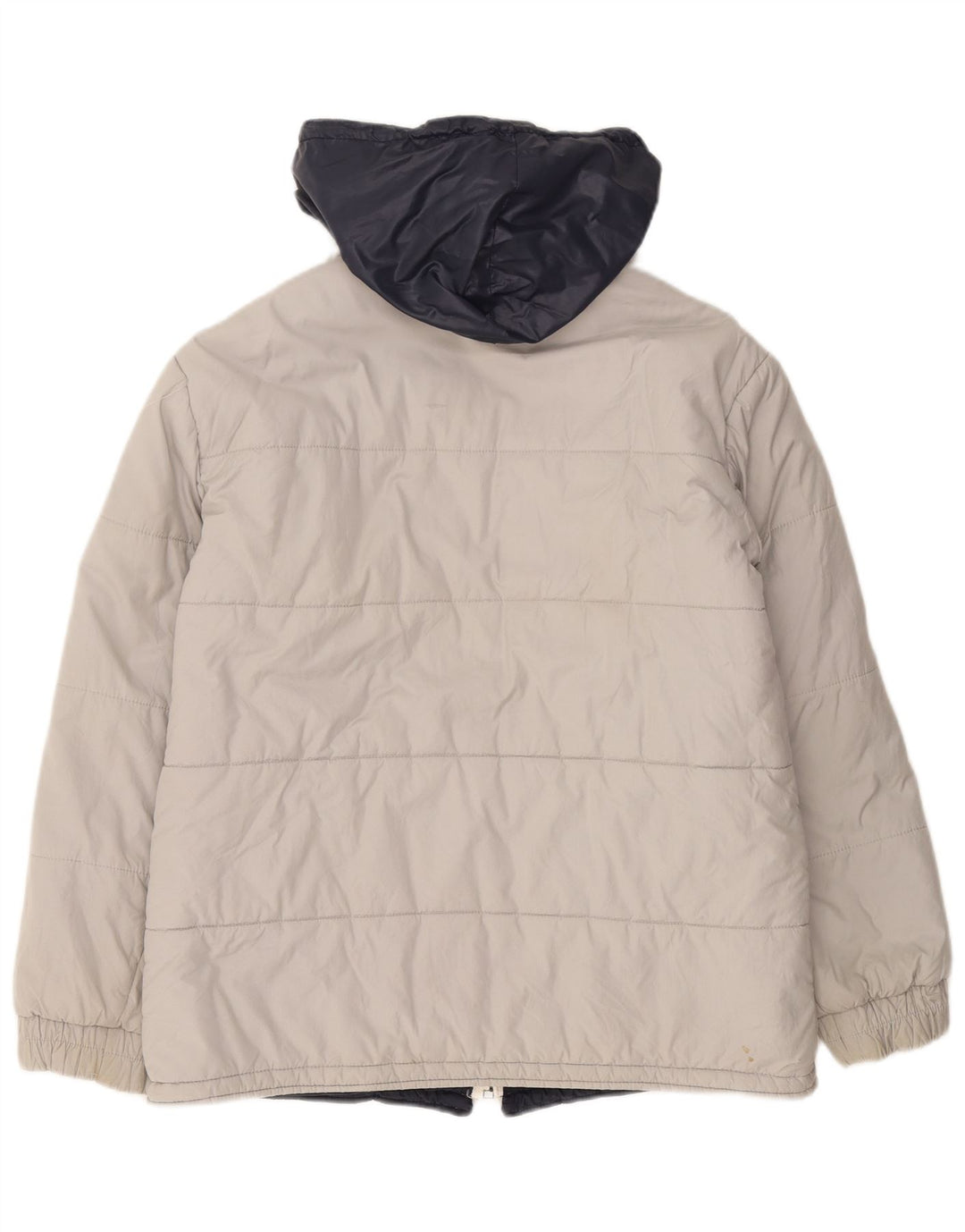 Fila Chaqueta acolchada con capucha para hombre UK 38 Algodón gris medio