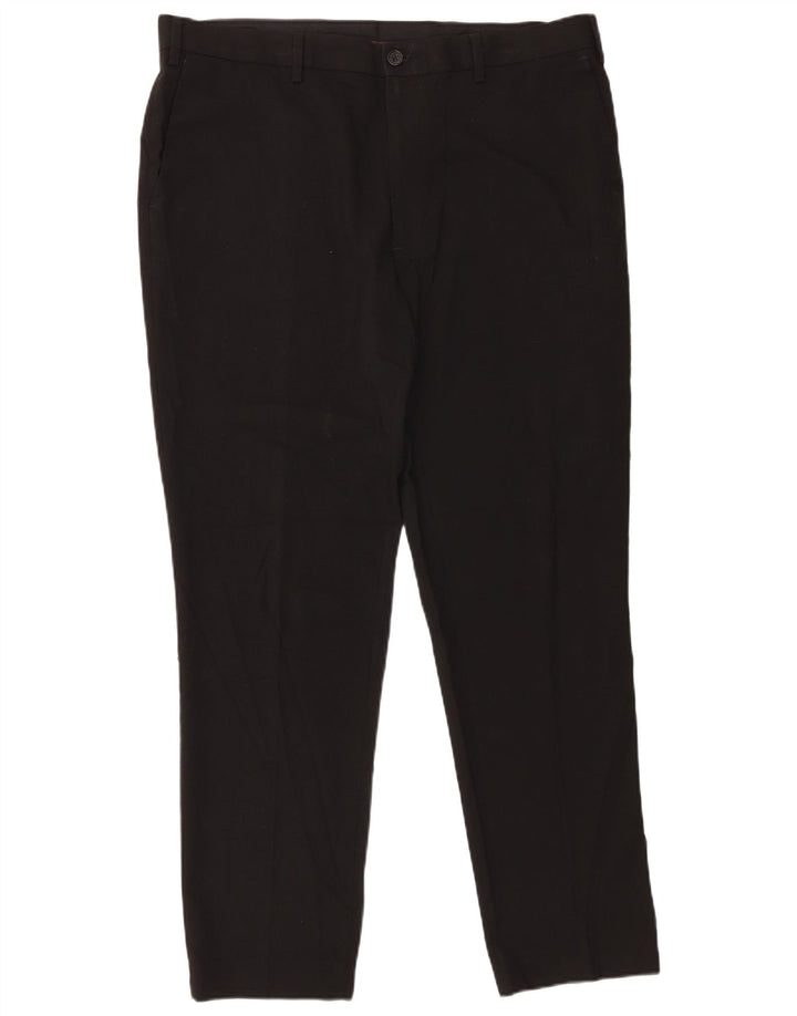 Marks & Spencer Pantalones chinos ajustados para hombre W38 L31 Poliéster negro