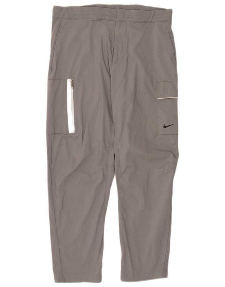 Pantalón cargo recto Nike para hombre W34 L28 Algodón gris