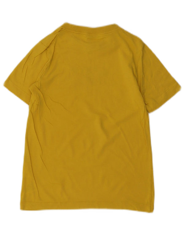Nike Boys Graphic T-Shirt Top 8-9 Years Small Yellow Cotton