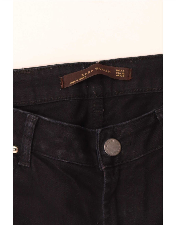 Zara Jeans Slim para Mujer EU 42 Large W32 L34 Negro