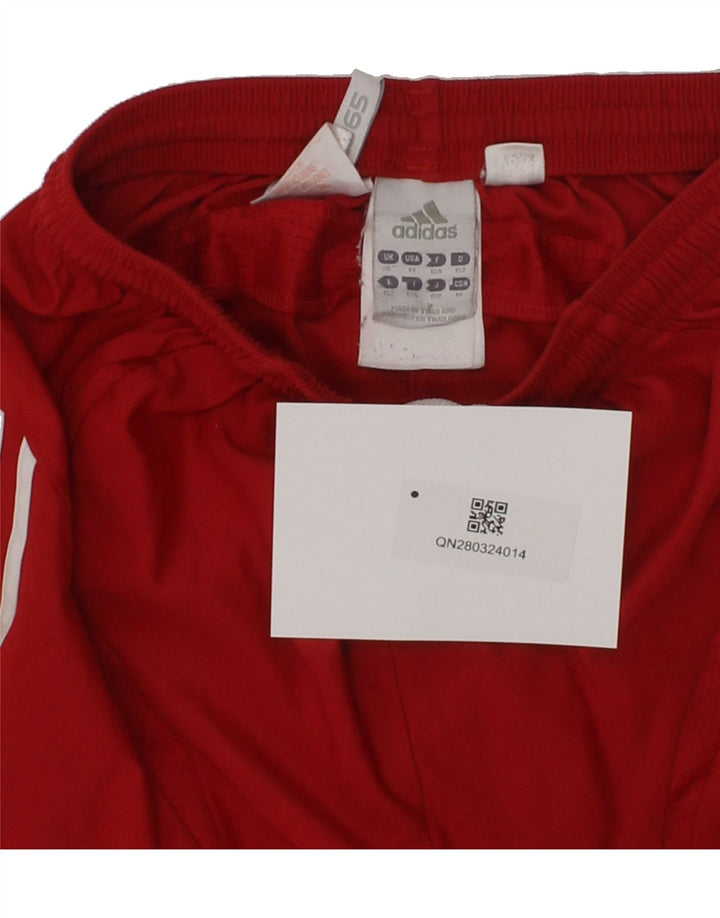 ADIDAS Boys Sport Shorts 11-12 Years Red Polyester | Vintage Adidas | Thrift | Second-Hand Adidas | Used Clothing | Messina Hembry 