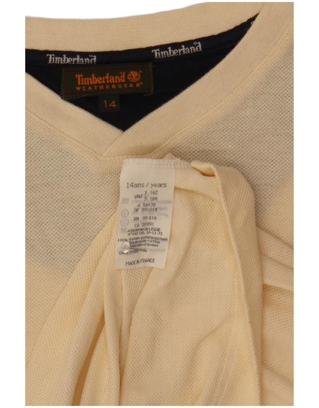 Timberland Sudadera para Niños Jumper 13-14 Años Blanco Algodón