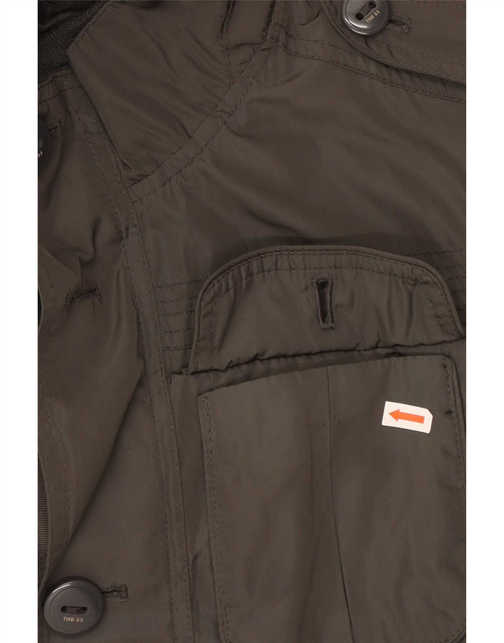 Tommy Hilfiger Chaqueta militar para hombre UK 38 Poliéster caqui medio