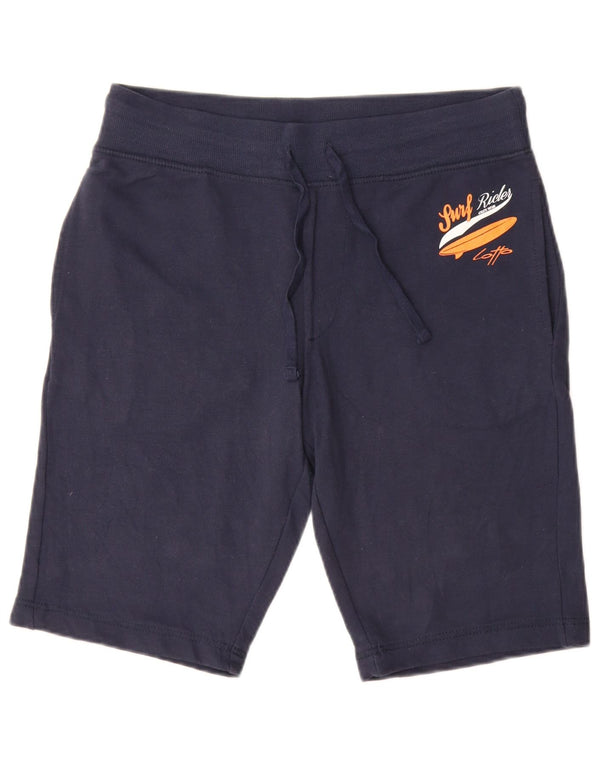 Lotto Mens Graphic Sport Shorts Grande Azul Marino Algodón