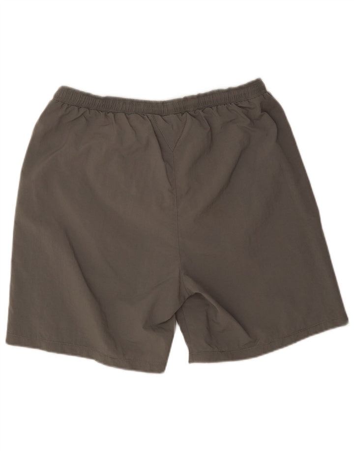 Asics - Pantalones cortos deportivos para hombre, talla grande, poliamida gris