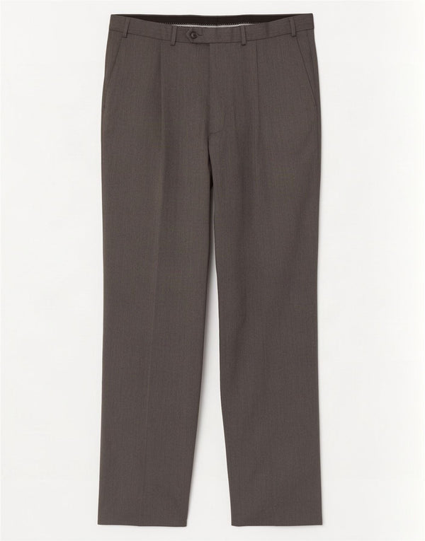 Pantalones de traje con pinzas para mujer Marks & Spencer W36 L33 Lana gris