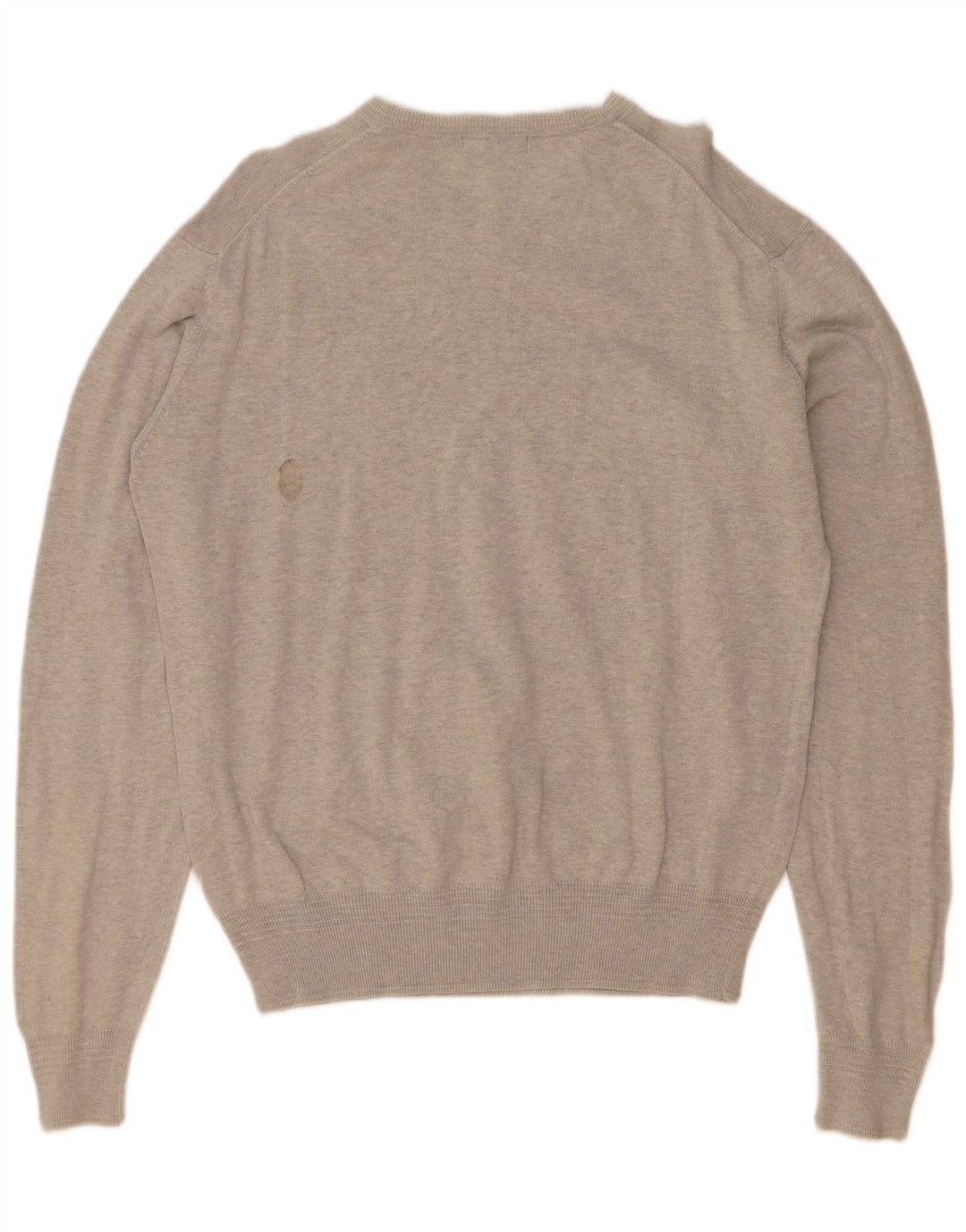 Lyle & Scott Heritage - Jersey con cuello en V para hombre, talla grande, algodón gris