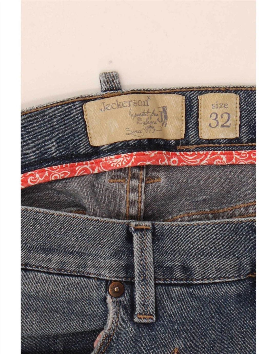 Vaqueros ajustados para mujer Jeckerson W32 L31 Algodón azul
