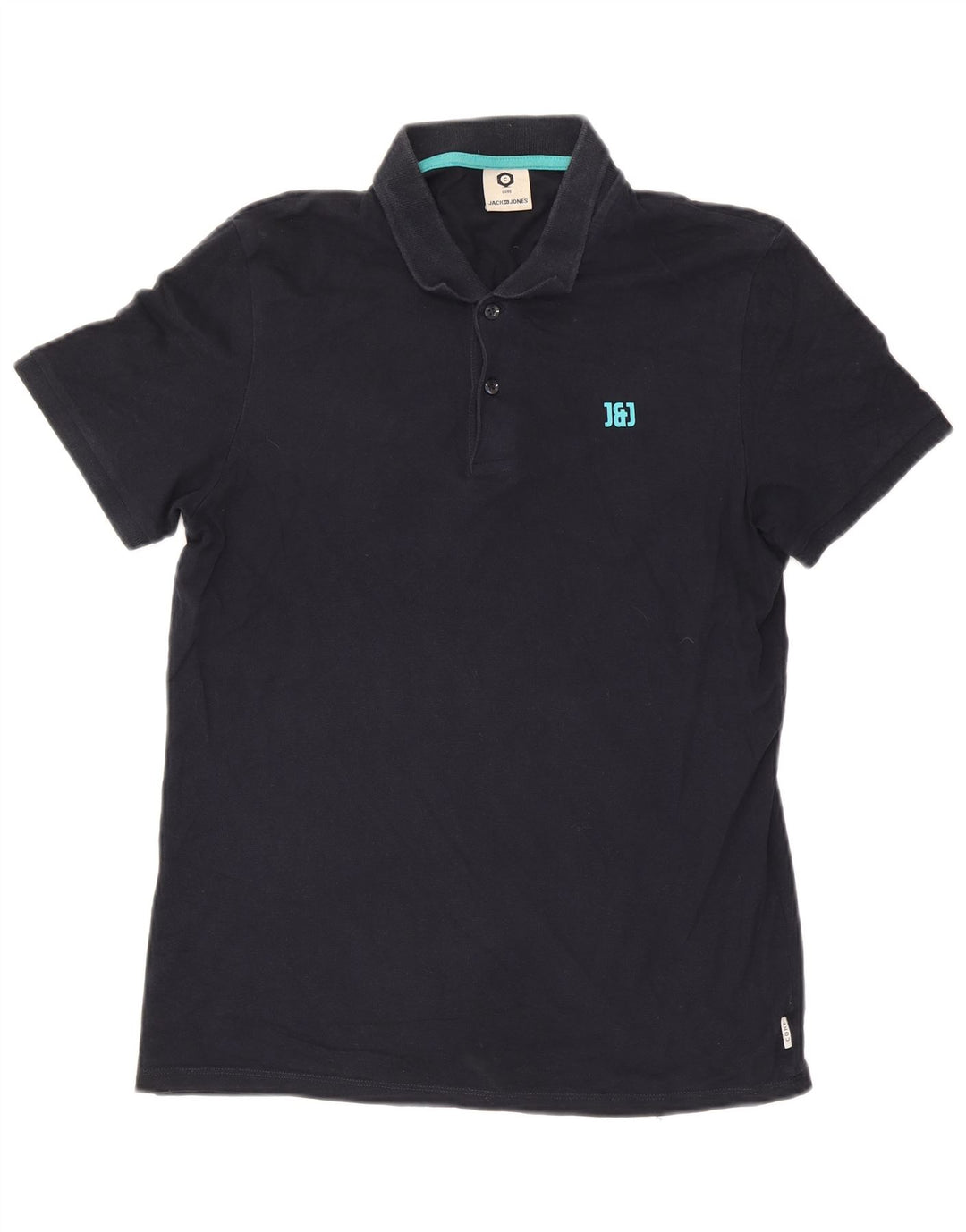 Polo Jack & Jones Hombre Grande Azul Marino Algodón