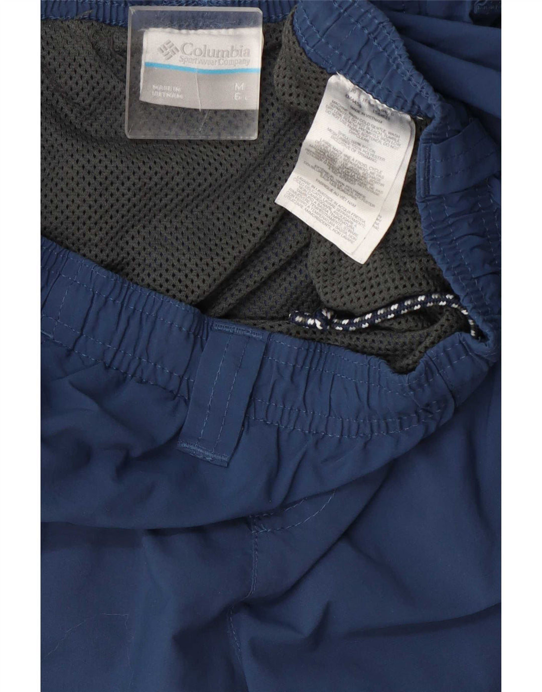 Pantalones cortos deportivos Columbia Cargo para hombre Nylon azul marino mediano